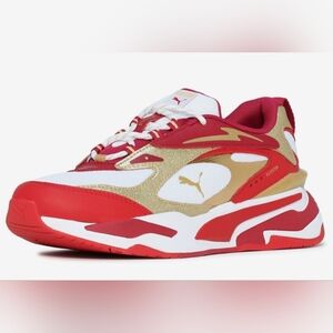 Puma Red and Gold RS Fast Glitz- Grade School